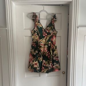 Zimmermann Green Floral Mini Dress